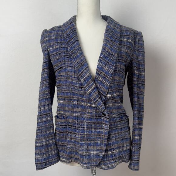 Isabel Marant Etoile Blazer Jacket Plaid Academia Size 42 / XL - Picture 1 of 11